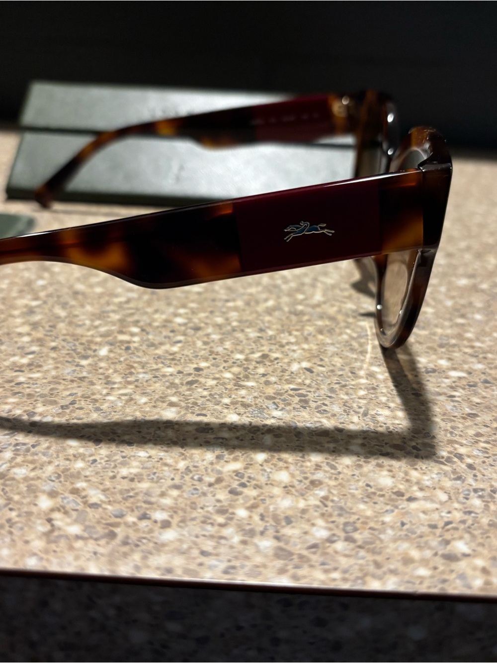 Longchamp Women's Tortoiseshell Sunglasses with Brown Gradient Lenses - Picture 2 of 5